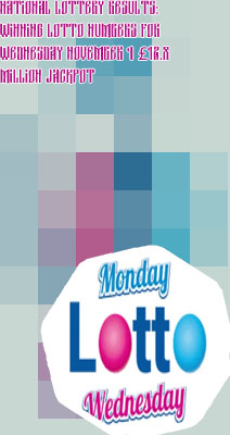Lotto no's for wednesday