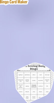 Make your own free bingo cards